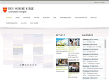 Tablet Screenshot of lommedalen-menighet.no